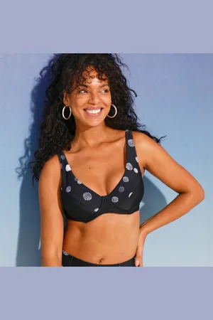 BLANCHEPORTE Haut De Maillot De Bain Davao Forme Foulard Imprimé Pois - Avec Armatures Flexibles