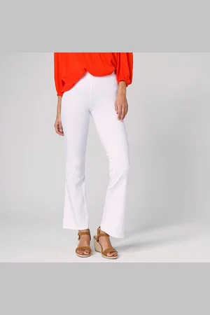 Lora Zellini Legging Bootcut Uni, Taille Élastiquée