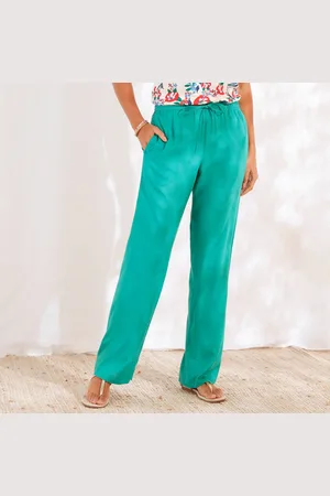 BLANCHEPORTE Pantalon Large Fluide Uni