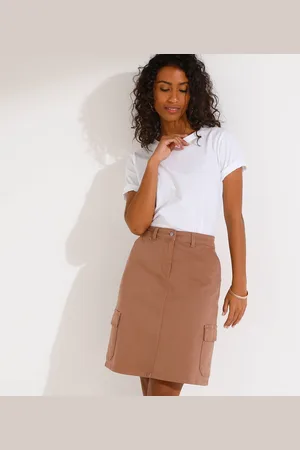 BLANCHEPORTE Jupe Cargo, Twill Stretch