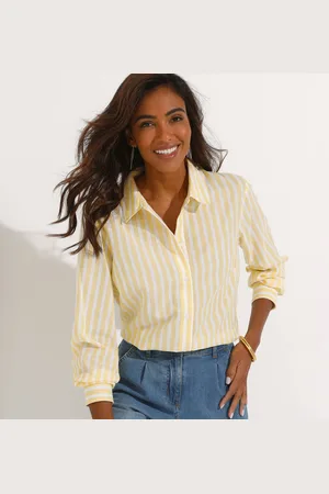 BLANCHEPORTE Chemise Rayée, Coton