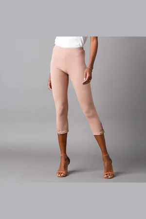 Lora Zellini Legging 3/4 Macramé, Taille Élastiquée
