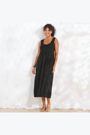 BLANCHEPORTE Robe À Plastron Macramé