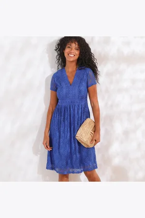 BLANCHEPORTE Robe Macramé Dentelle