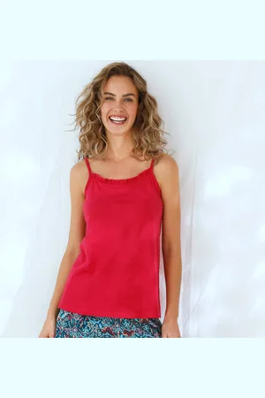 BLANCHEPORTE Débardeur De Pyjama Uni Ikat