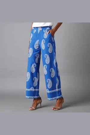 BLANCHEPORTE Pantalon Large Raccourci, Imprimé Bandana