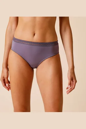 Confidence Lingerie Culotte Microfibre Et Tulle Plumetis Effet Seconde Peau Forme Midi Paia - Lot De 2