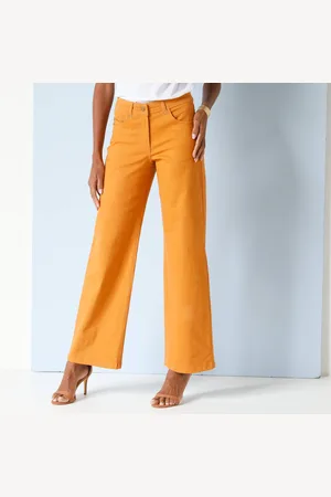 BLANCHEPORTE Pantalon Couleur Coupe Large 5 Poches