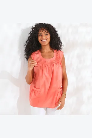BLANCHEPORTE Blouse Boutonnée Col Rond