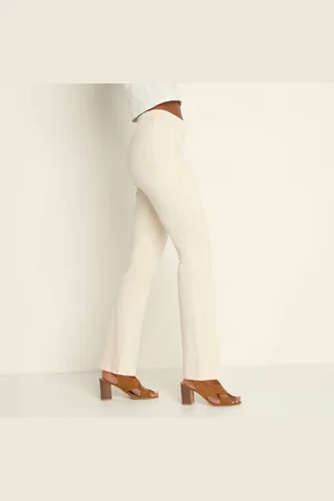 Lora Zellini Legging Bootcut Uni, Taille Élastiquée