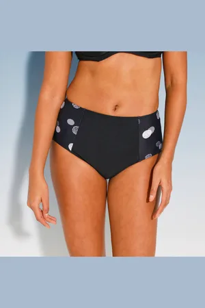 BLANCHEPORTE Culotte De Bain Taille Haute Davao Imprimé Pois