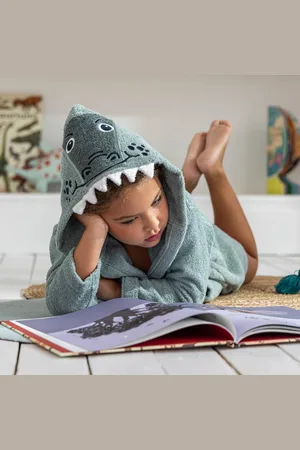 BLANCHEPORTE Peignoir De Bain Déguisement Enfant Crocodile Éponge Coton - 340 G/m²
