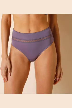 Confidence Lingerie Culotte Haute Microfibre Et Tulle Plumetis Effet Seconde Peau Paia - Lot De 2