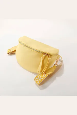 BLANCHEPORTE Sac Banane Pâle Sangle Amovible