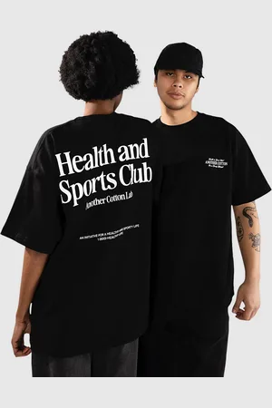 Another Cotton Lab Health And Sports Club Oversized T-Shirt noir