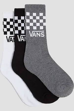 Vans Drop V Classic Check Crew 10-13.5 Kids Chaussettes blanc
