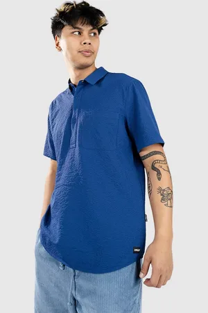 Oakley Deco Palms Rc Button Down Chemise bleu