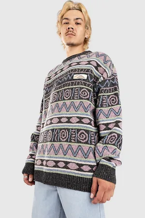 Quiksilver Purple Vision Pull à motifs