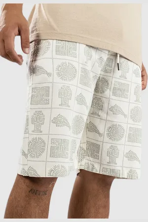 Denim Project Printed Linen Long Short à motifs