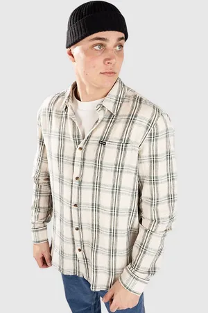 Brixton Charter Linen Chemise à motifs