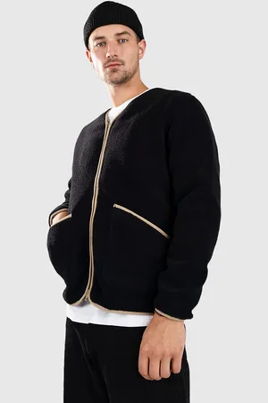 Anerkjendt Akanders Pile Sweat à capuche zippé noir