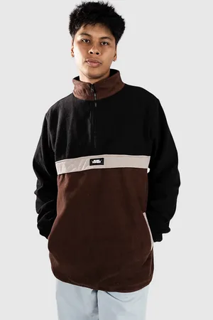 Blue Tomato 1/4 Placket Sweat marron