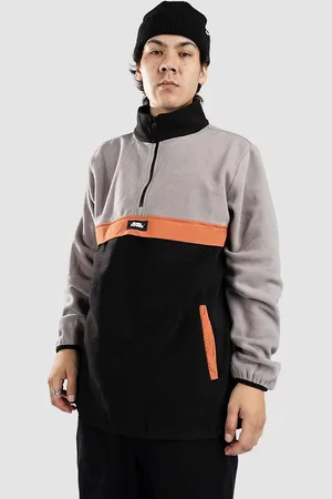 Blue Tomato 1/4 Placket Sweat gris