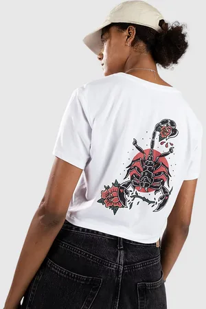 Empyre Scorpio Cropped T-Shirt blanc