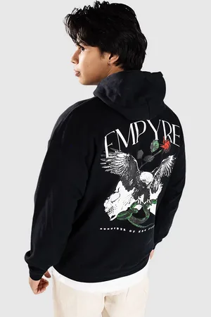 Empyre Contrast Eagle Sweat à capuche noir
