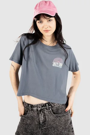 Salty Crew In The Rays Crop T-Shirt bleu