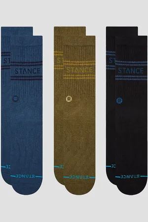 Stance Basic 3 Pack Crew Socks vert