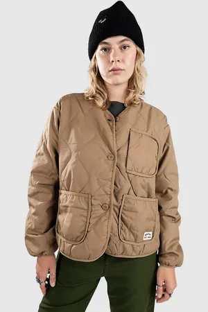 Brixton Delilah Quilted Veste marron