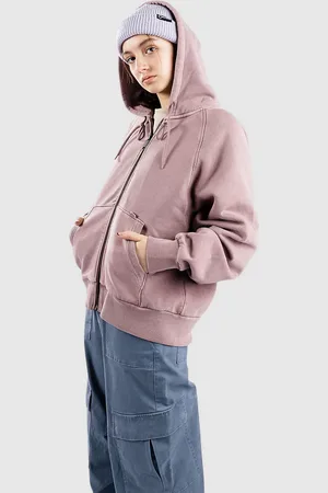 Carhartt Taos Sweat à capuche zippé rose