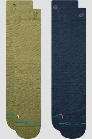 Stance Iconic Mid Poly Snow 2 Pack Chaussettes techniques à motifs