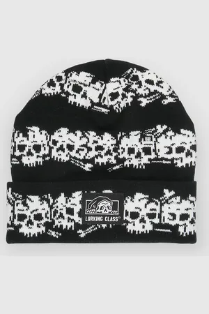 Lurking Class Skull Stripes Bonnet noir