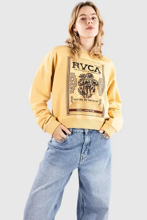 RVCA Court Crew Sweat jaune