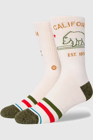 Stance California Republic 2 Socks blanc