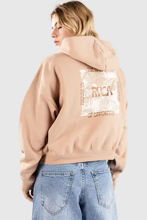 RVCA Court Sweat à capuche zippé orange