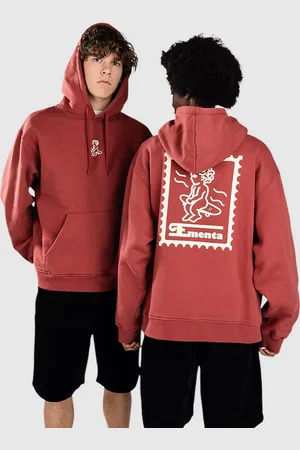 Ementa SB Ikon Stamp Embossed Sweat à capuche rouge
