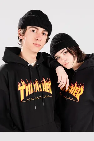 Thrasher Flame Sweat à capuche noir