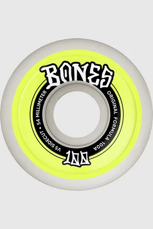 Bones Originals 100A V5 Sidecut 54mm Roues blanc