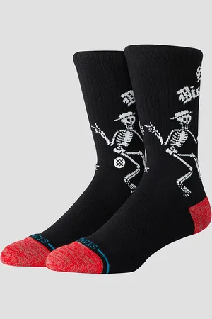 Stance Skelly Dancing Crew Socks à motifs