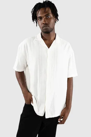 Denim Project Textured Cuban Chemise blanc