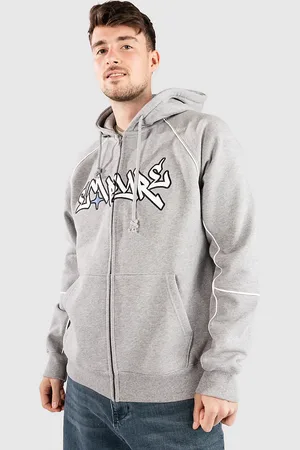 Empyre Corded Sweat à capuche zippé gris