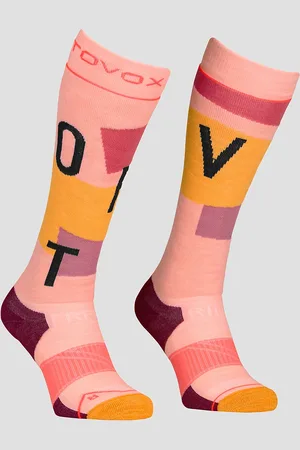 ORTOVOX Freeride Long Cozy Chaussettes techniques rose