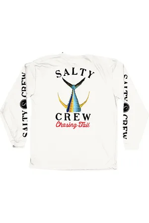 Salty Crew Tailed Rashguard Long Sleeve T-Shirt blanc