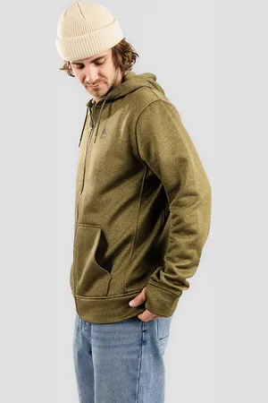 Burton Oak Sweat à capuche zippé vert