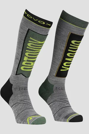 ORTOVOX Free Ride Long Chaussettes techniques vert