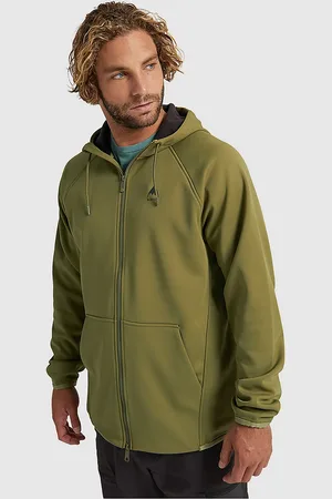 Burton Crown Weatherproof Sweat à capuche zippé vert