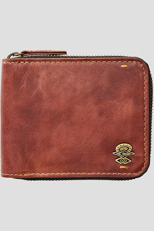 Rip Curl Searchers RFID Zip Slim Portefeuille marron